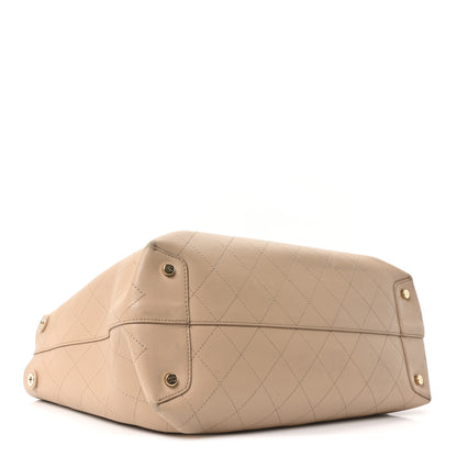Chanel Calfskin Large Serial Shopper Tote Beige 4 of 9