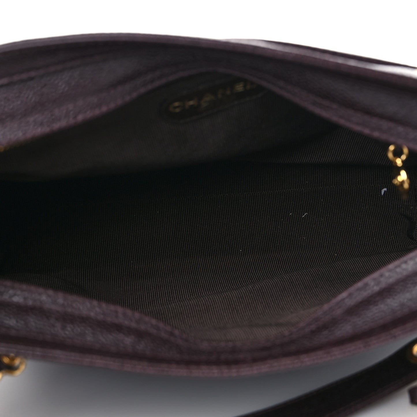 Caviar CC Shoulder Bag Dark Brown
