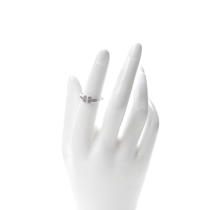 Tiffany 18K White Gold Diamond T Wire Ring 50 5.5 3 of 5