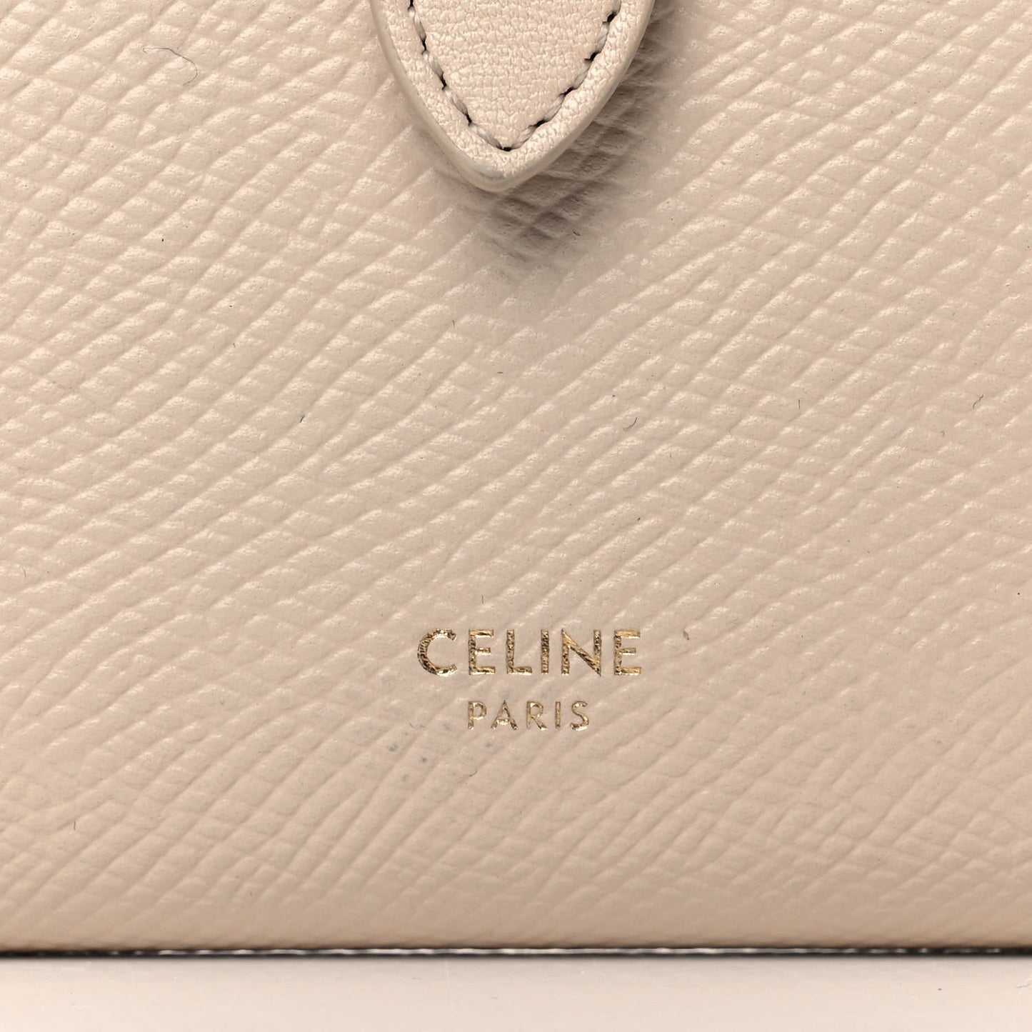 Grained Calfskin Medium Multifunction Strap Wallet Powder