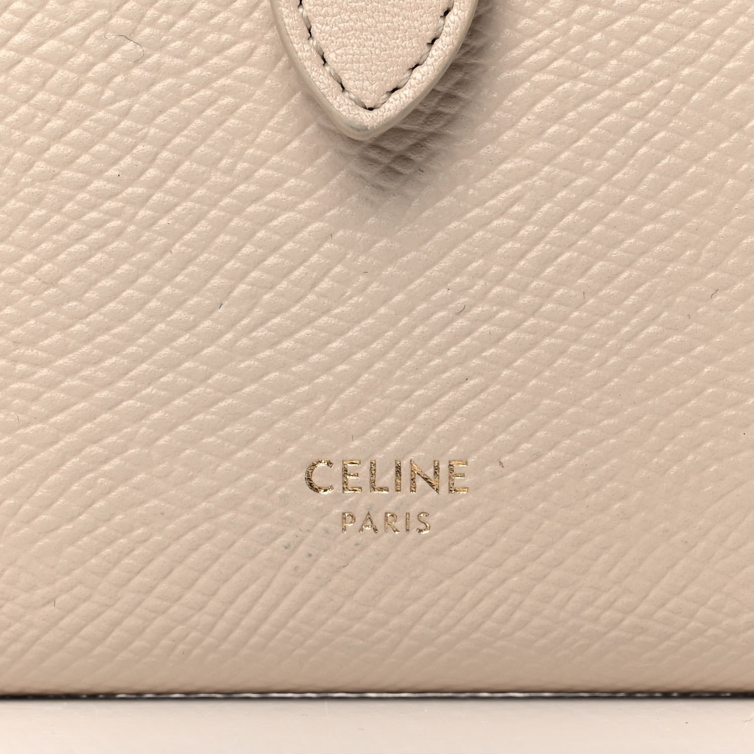 Celine Grained Calfskin Medium Multifunction Strap Wallet Powder 10 of 13