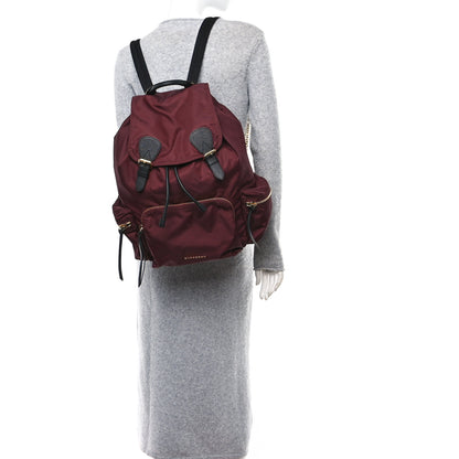 Burberry Nylon Large Rucksack Backpack Burgundy Red 2 of 11