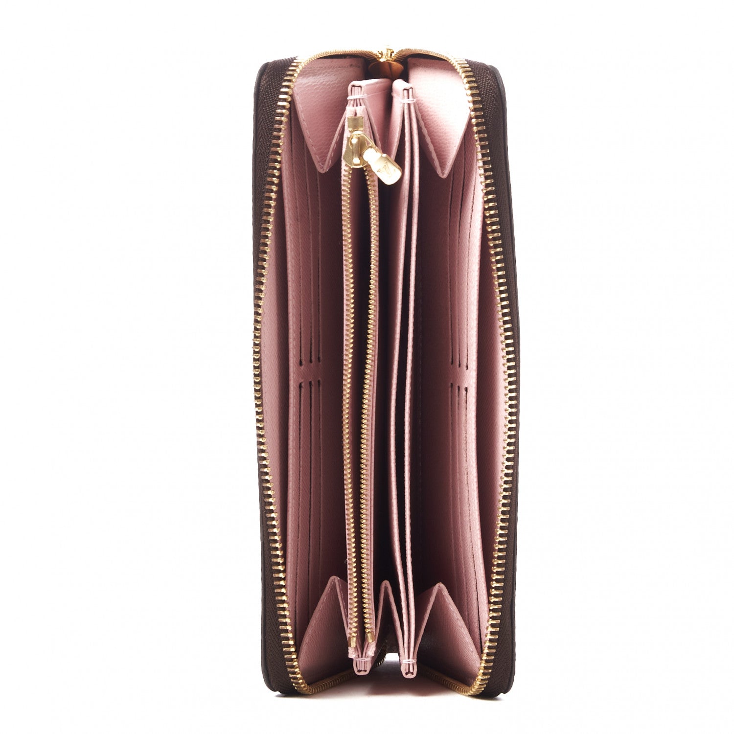 Louis Vuitton Damier Ebene Zippy Wallet Rose Ballerine 6 of 8