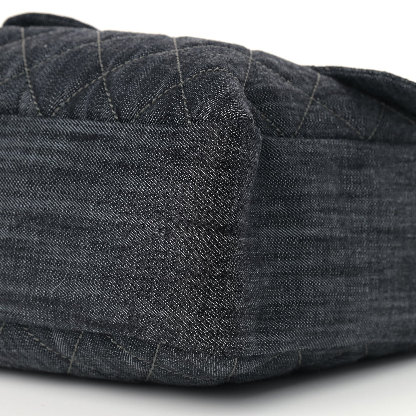 Denim Quilted Stretch Spirit Messenger Bag Dark Blue