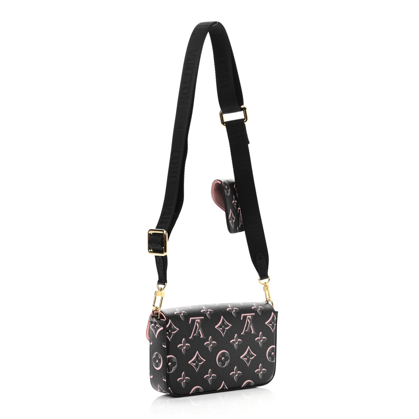 Monogram Fall For You Felicie Strap & Go Black
