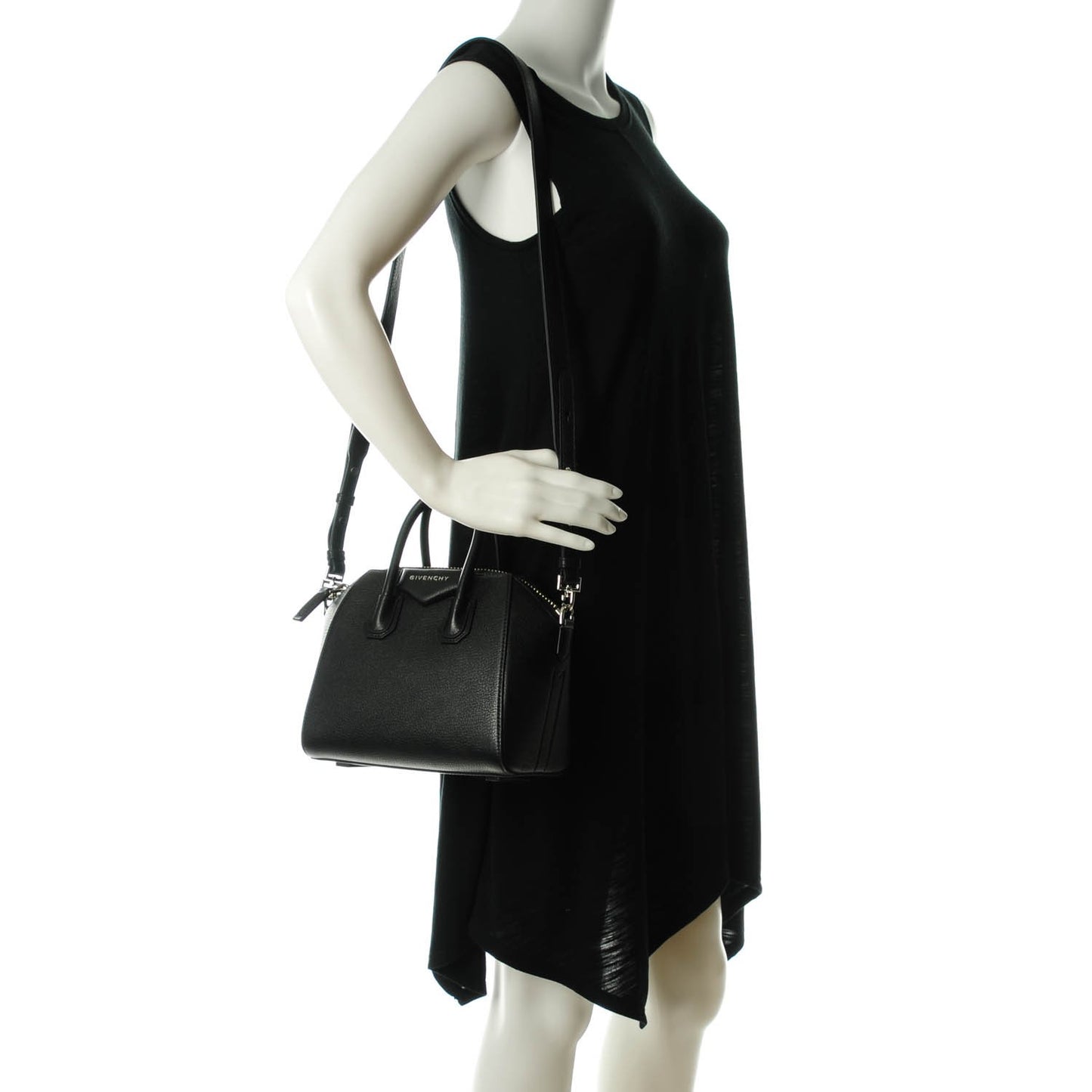 Sugar Goatskin Mini Antigona Black