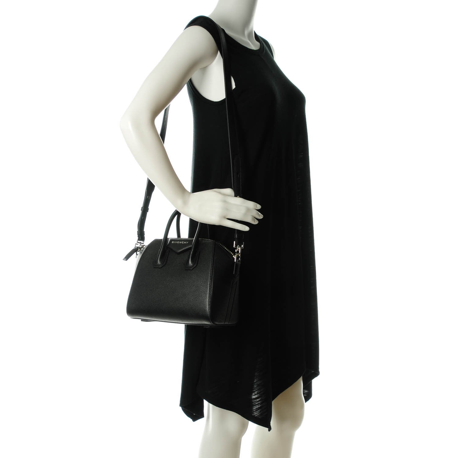 Givenchy Sugar Goatskin Mini Antigona Black 2 of 7