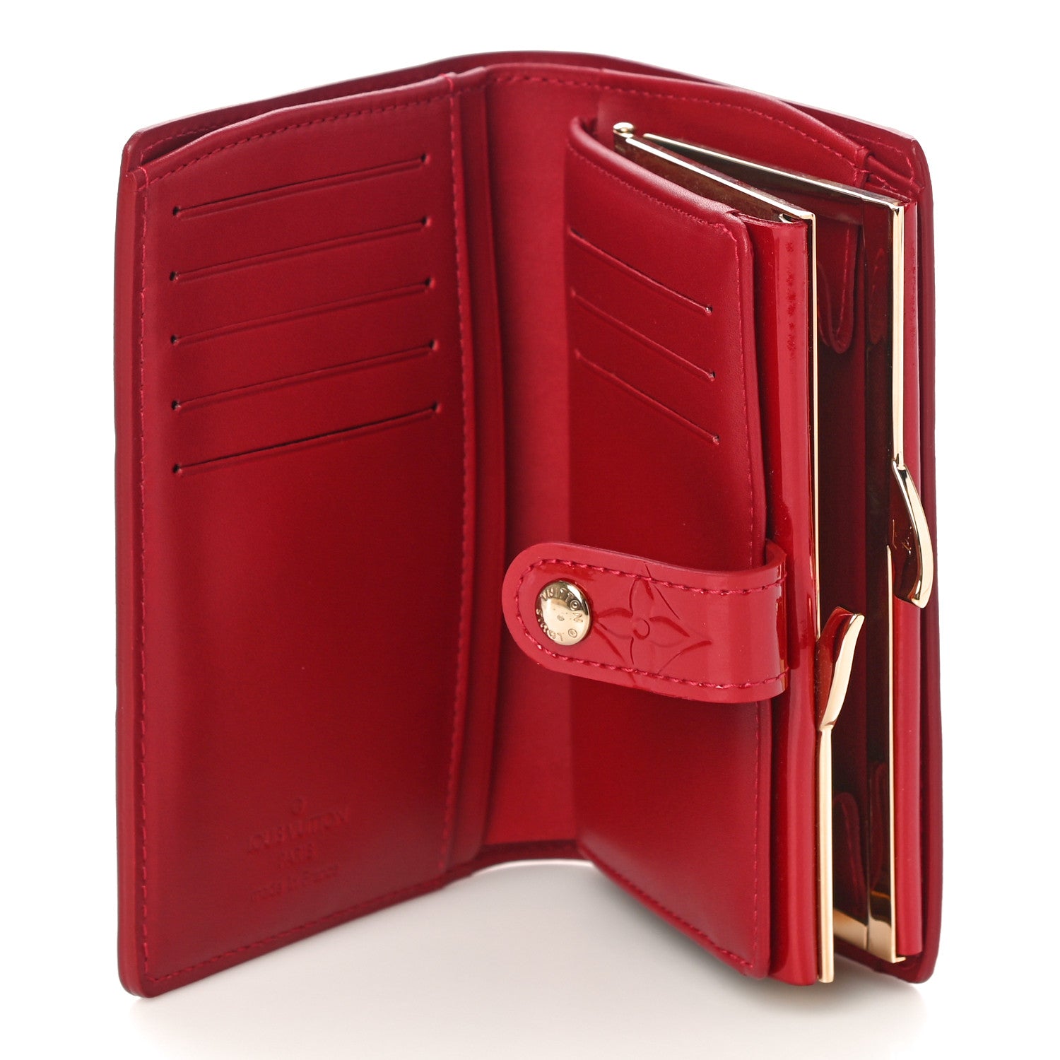 Louis Vuitton Vernis French Purse Wallet Pomme d'Amour 5 of 11