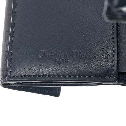 Christian Dior Patent Cannage Lady Dior Lotus Wallet Denim Blue 6 of 6