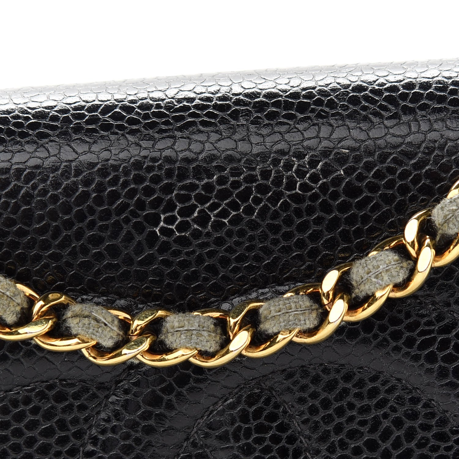 Chanel Caviar Timeless CC Wallet On Chain WOC Black 14 of 14