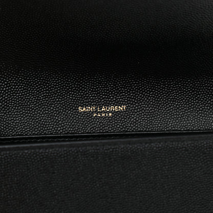 Saint Laurent Grain De Poudre Uptown Chain Wallet Black 7 of 11