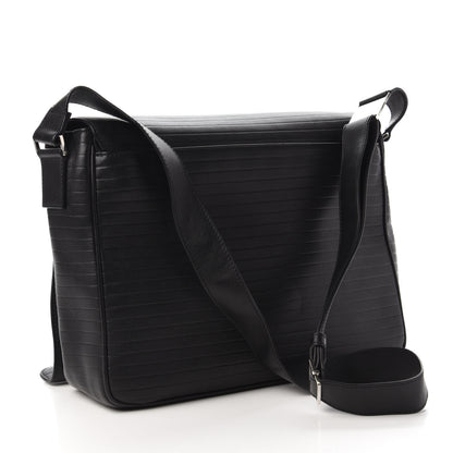 Christian Dior HOMME Calfskin Ribbed Messenger Black 3 of 10