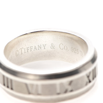 Tiffany Sterling Silver Titanium Atlas Band Ring 61 9.5 5 of 5