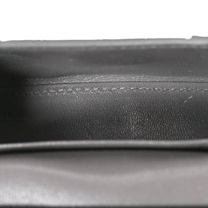 Balenciaga Shiny Calfskin Crocodile Embossed Hourglass Top Handle Bag Mini Steel Grey 5 of 11