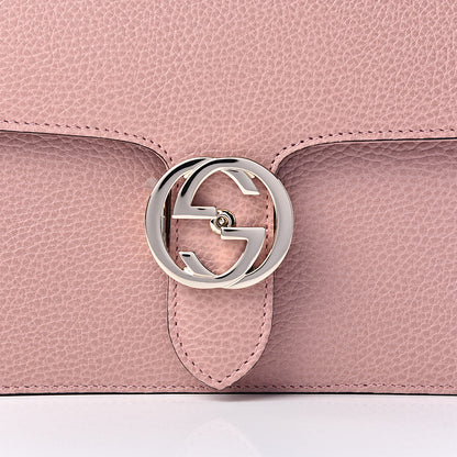 Gucci Dollar Calfskin Interlocking G Shoulder Bag Soft Pink 10 of 11