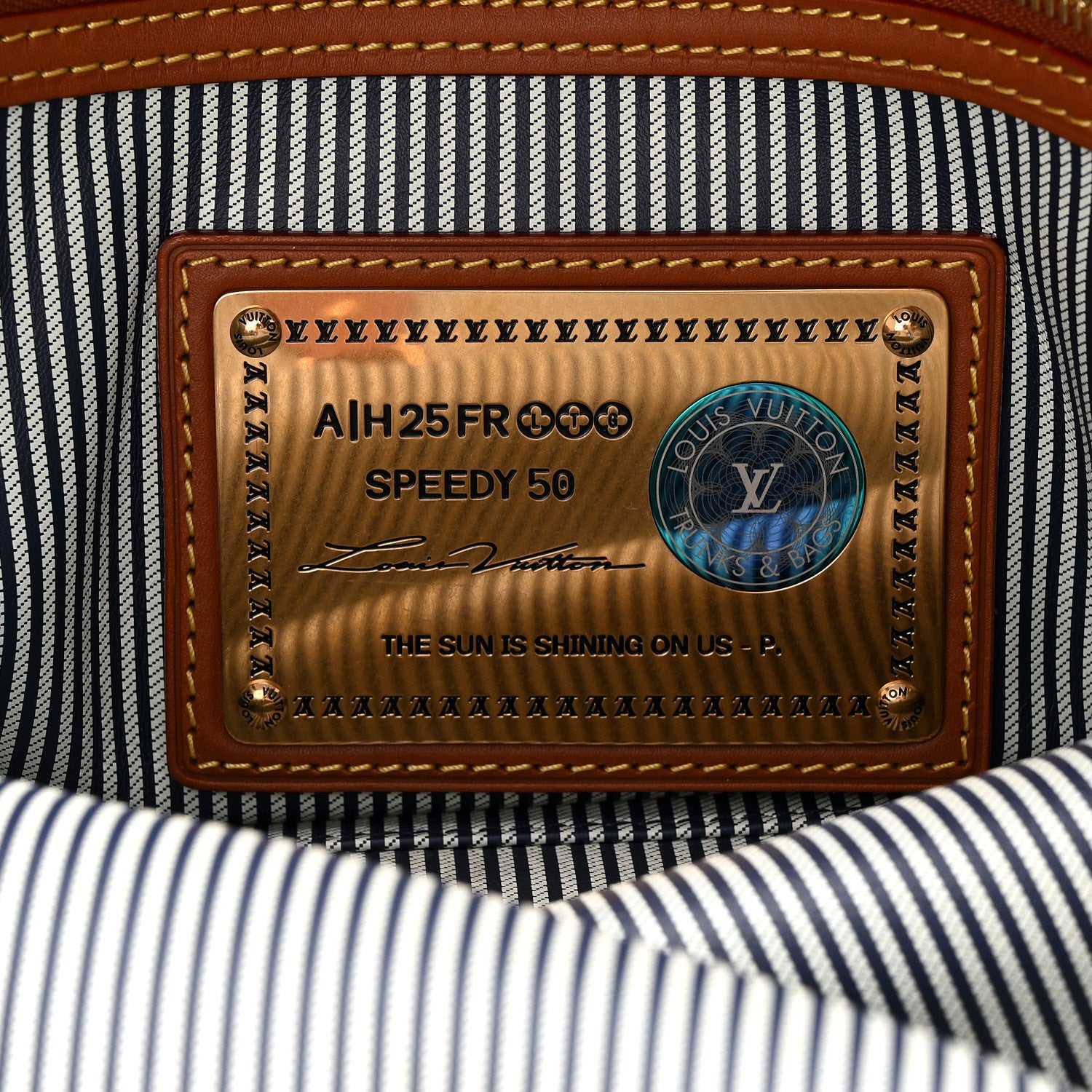 Louis Vuitton Calfskin Monogram Speedy P9 Bandouliere 50 Indigo 10 of 18