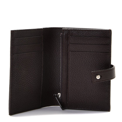 Saint Laurent Grained Calfskin Sac De Jour Compact Wallet Black Tulipe 8 of 9