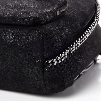 Stella McCartney Shaggy Deer Mini Falabella Backpack Black 6 of 9