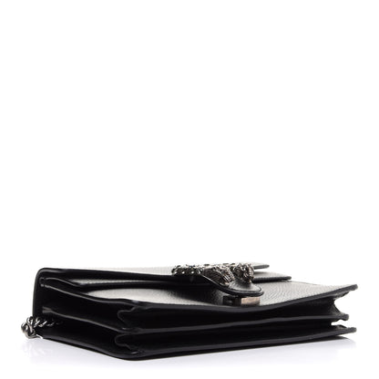 Gucci Pebbled Calfskin Small Dionysus Shoulder Bag Black 4 of 13