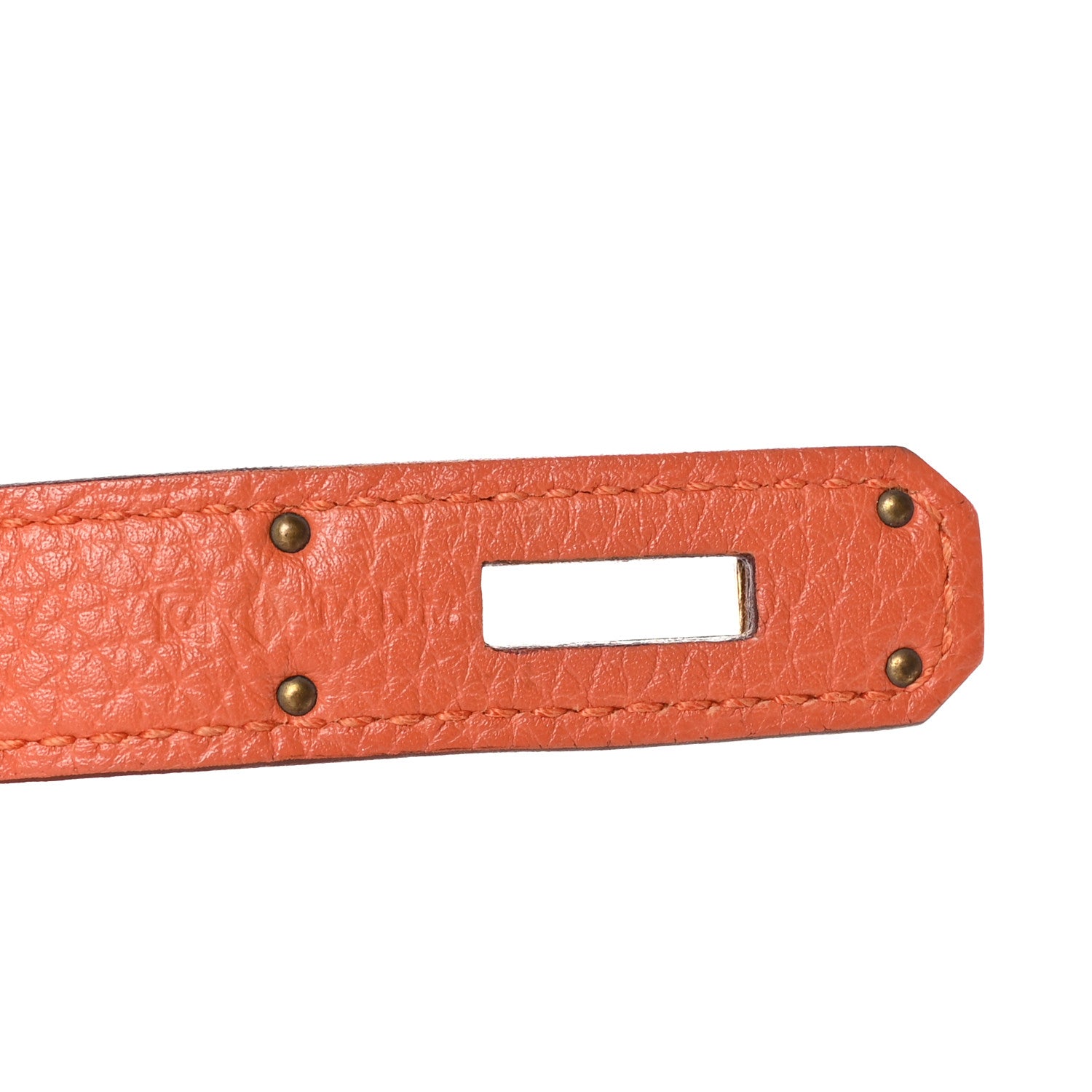 Hermes Togo Kelly Retourne 35 Orange 6 of 11