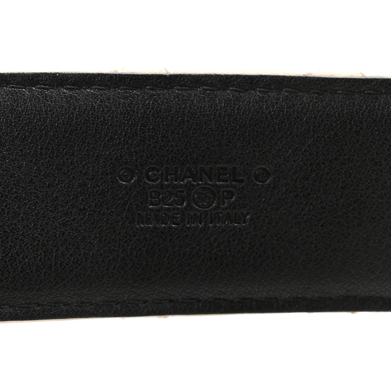 Chanel Lambskin Quilted CC Belt 75 30 Beige 3 of 5