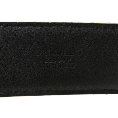 Chanel Lambskin Quilted CC Belt 75 30 Beige 3 of 5