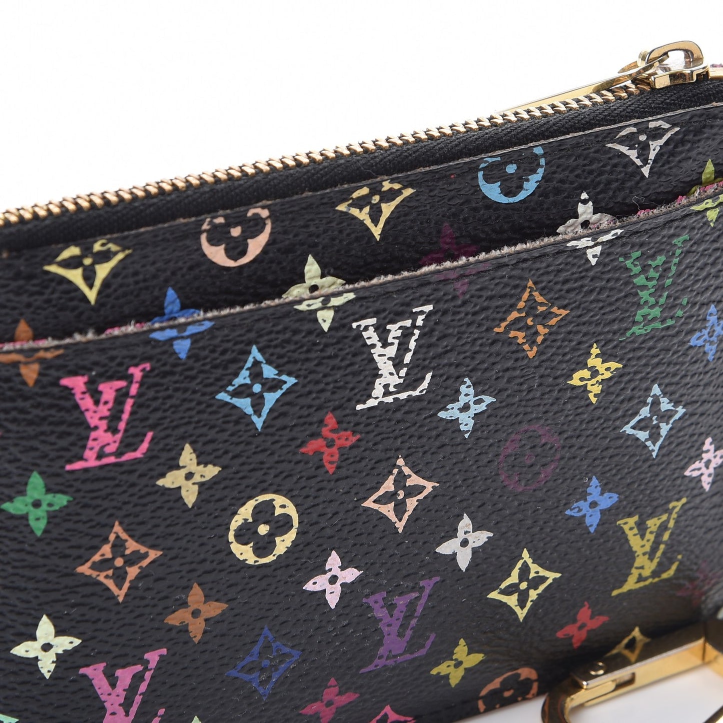 Monogram Multicolor Key Pouch Black Grenade