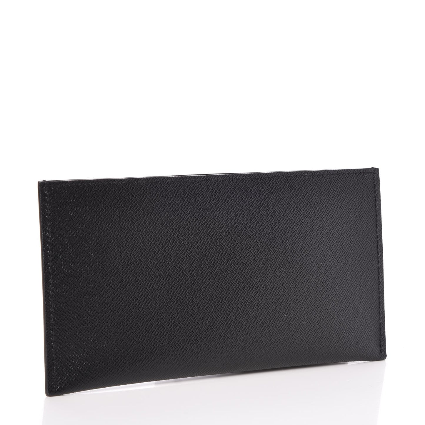 Calfskin Felicie Chain Wallet Card Holder Insert Black
