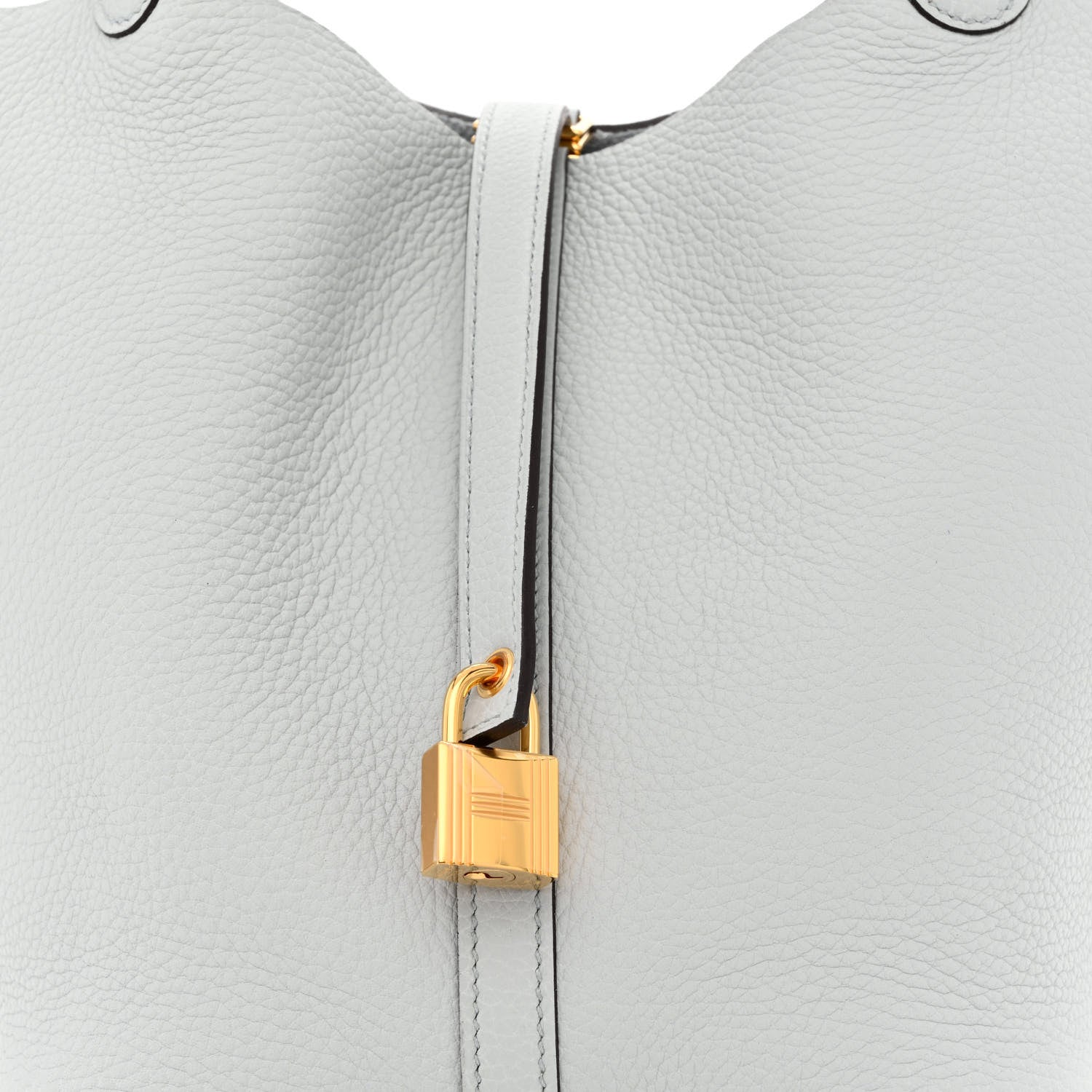 Hermes Taurillon Clemence Picotin Lock 22 MM Bleu Pale 8 of 11