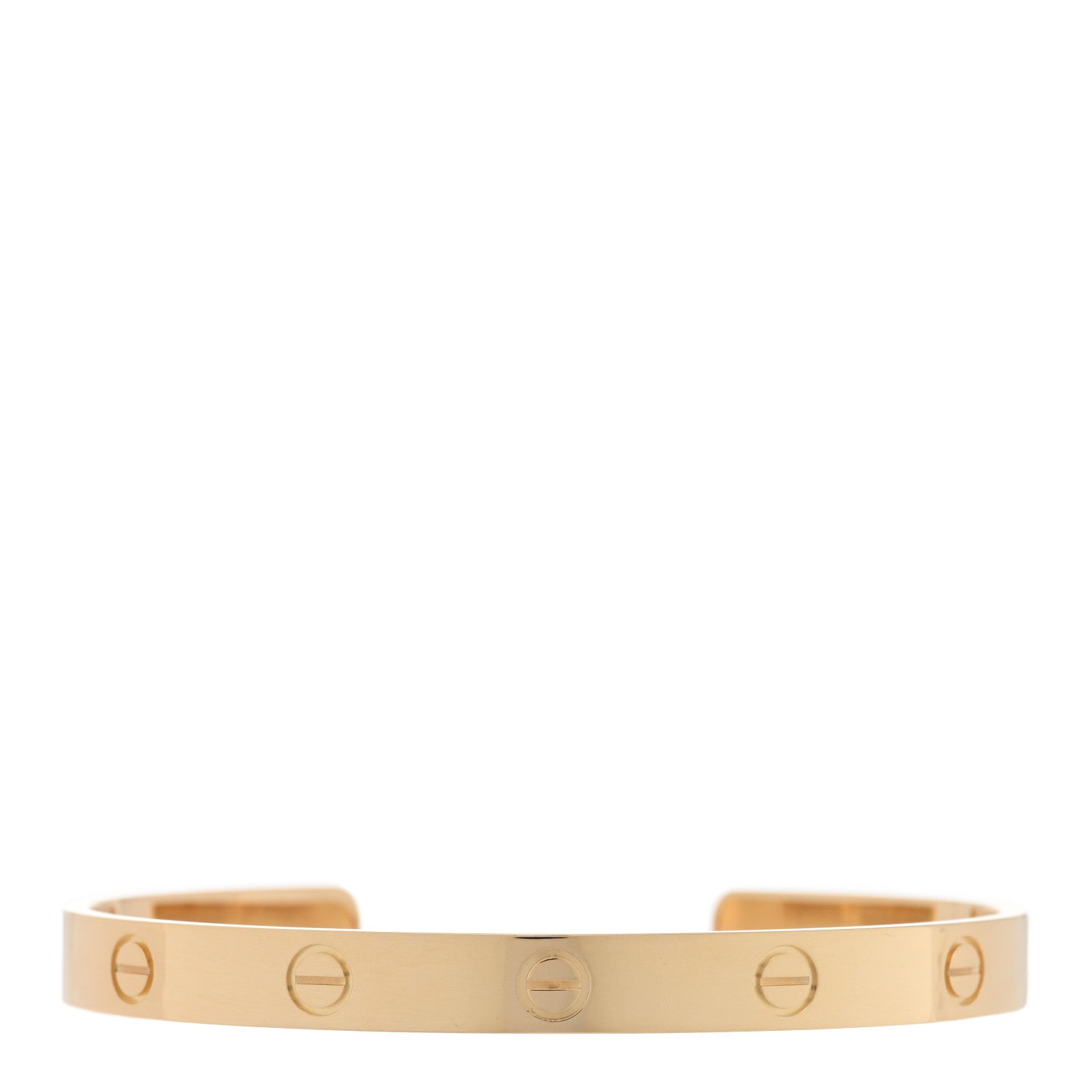 Cartier 18K Yellow Gold LOVE Cuff Bracelet 18 1 of 4