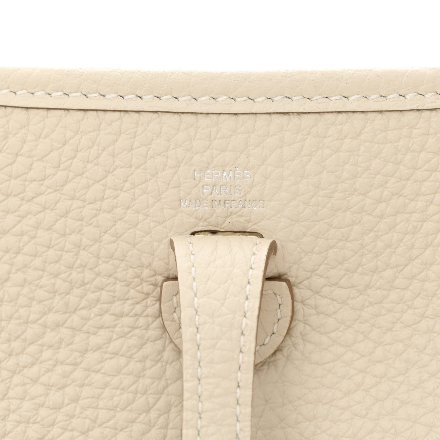 Hermes Taurillon Clemence Evelyne TPM Craie 6 of 11