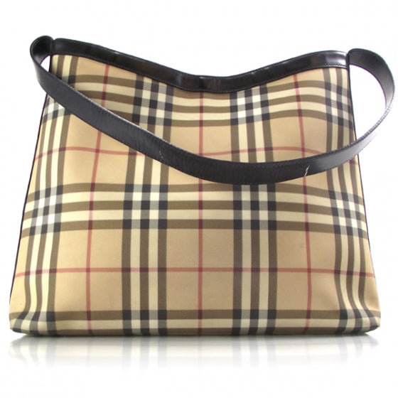 Burberry Nova Check Plaid Hobo 1 of 11