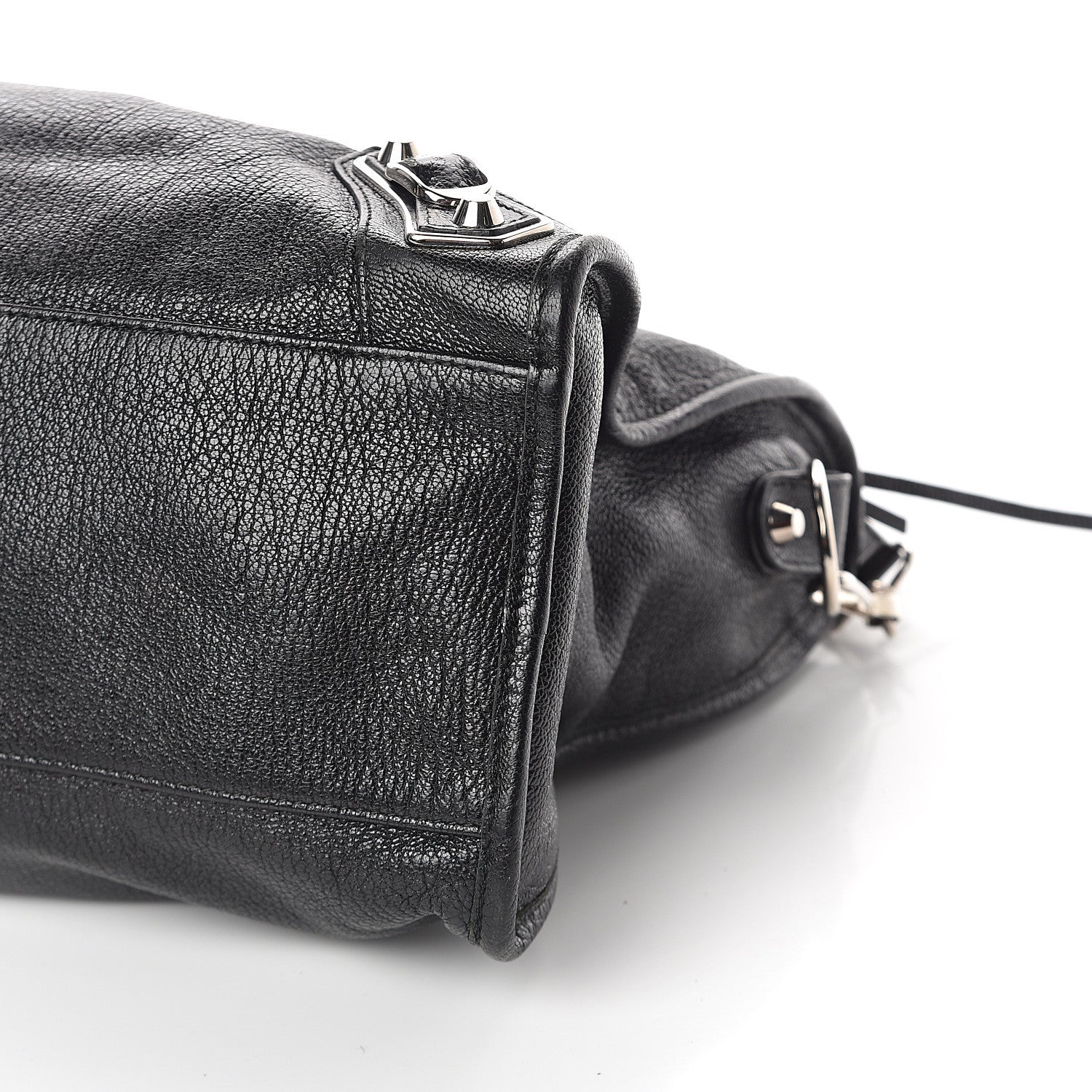 Balenciaga Chevre Silver Metallic Edge Hardware City Black 7 of 7