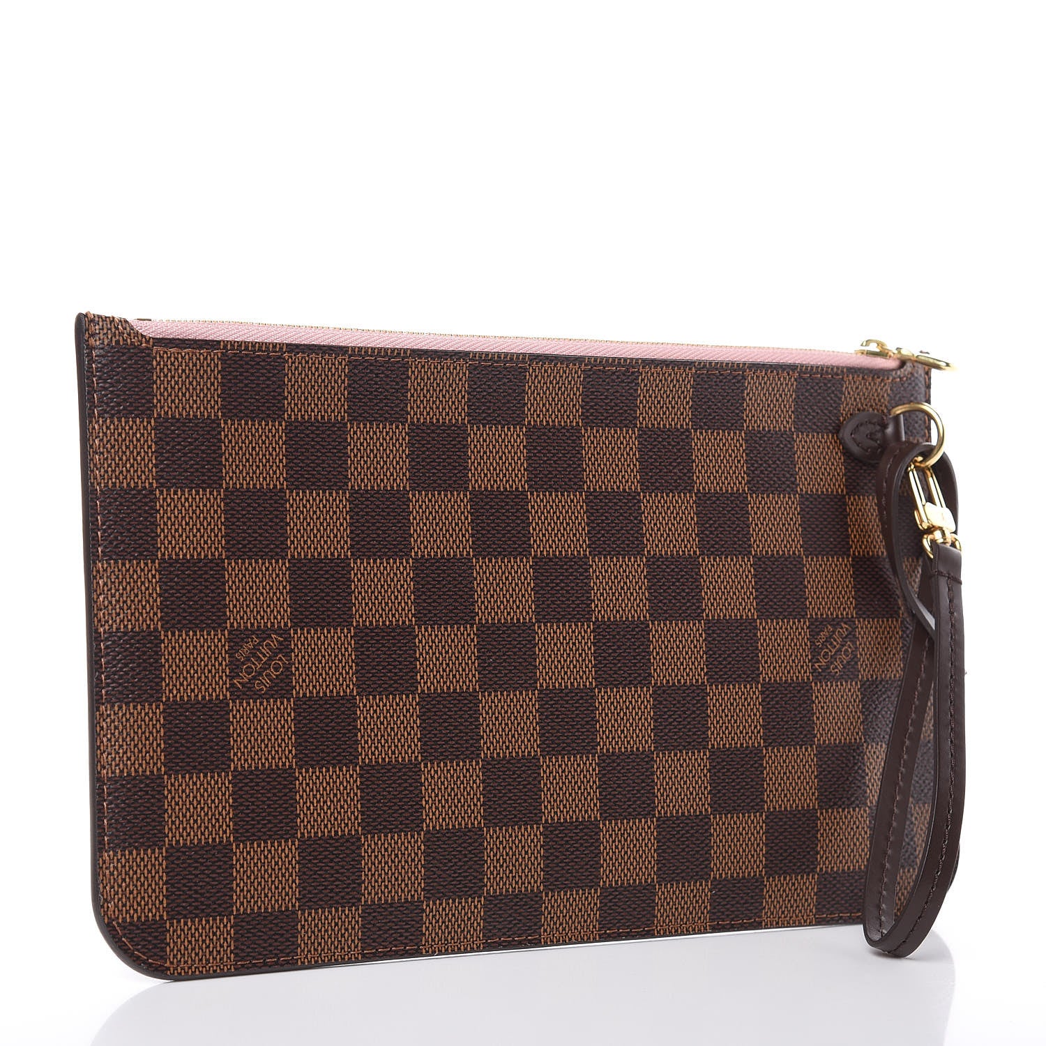 Louis Vuitton Damier Ebene Neverfull MM GM Pochette Rose Ballerine 3 of 7