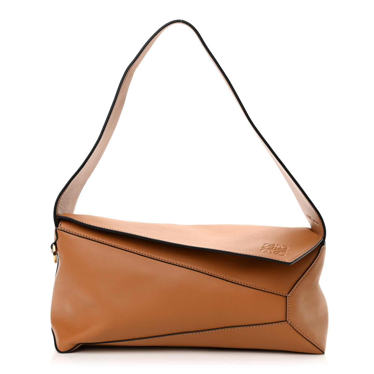 Calfskin Puzzle Hobo Tan