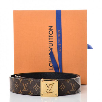 Louis Vuitton Calfskin Monogram 30mm LV Morningram Reversible Belt 85 34 Black 8 of 8