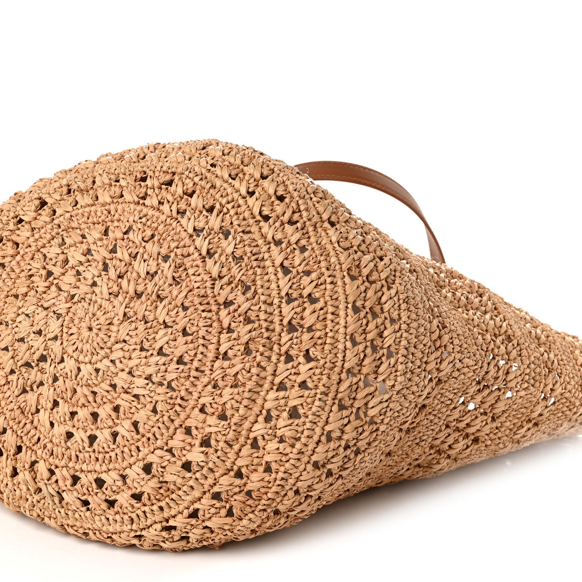 Saint Laurent Raffia Calfskin Medium Panier Tote Naturel 10 of 10