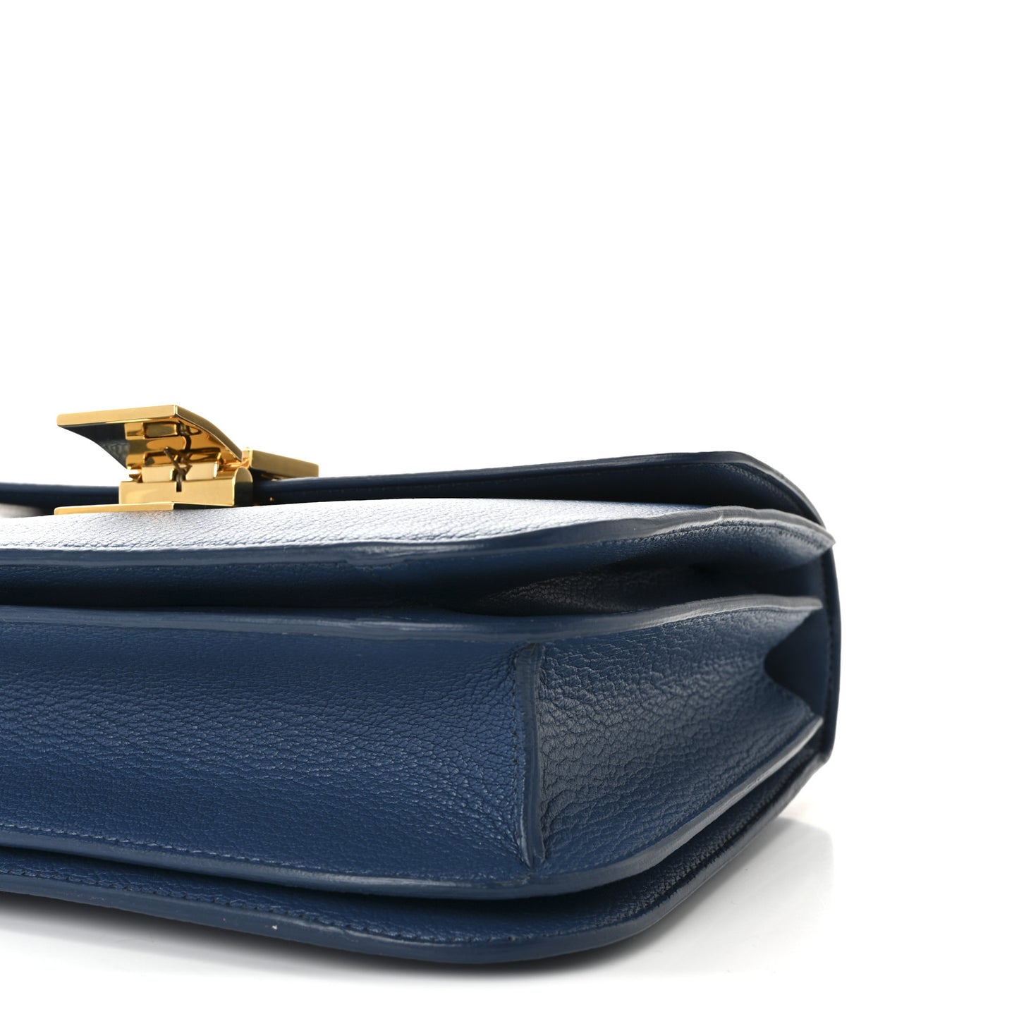 Goatskin Medium Classic Box Flap Bag Deepsea