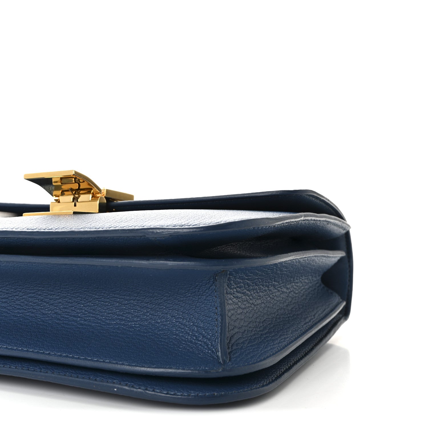 Celine Goatskin Medium Classic Box Flap Bag Deepsea 10 of 11