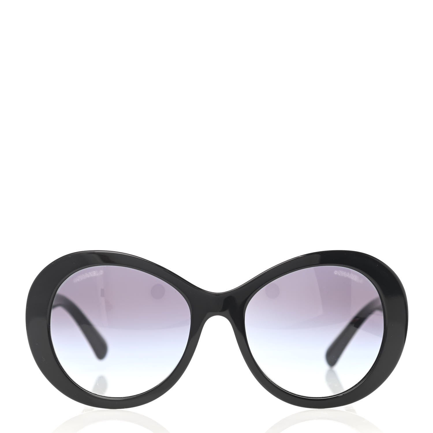 Chanel Oval CC Sunglasses 5372 Black 2 of 4