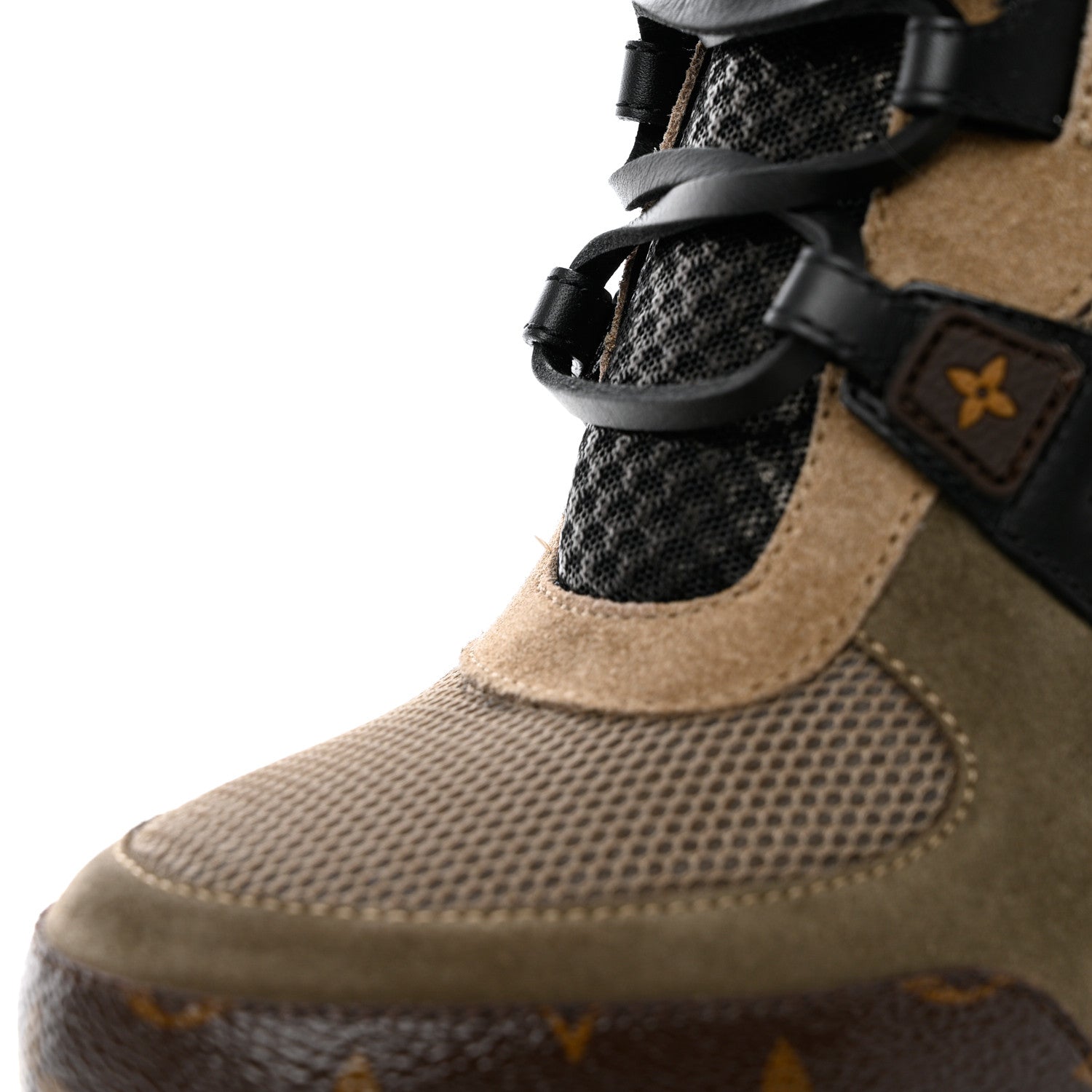 Louis Vuitton Suede Calfskin Monogram Star Trail Ankle Boots 39 Khaki 7 of 9