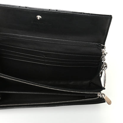 Christian Dior Patent Cannage Rendez-vous Chain Wallet Black 5 of 8