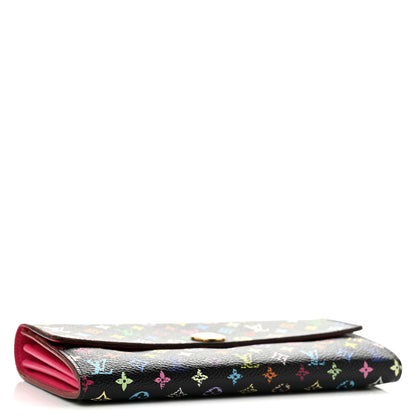Louis Vuitton Monogram Multicolor Sarah Wallet Black Grenade 4 of 9