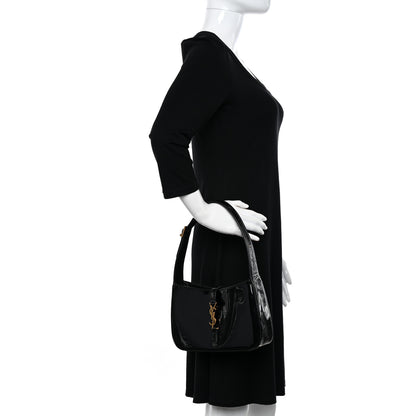 Saint Laurent Patent Le 5 A 7 Hobo Black 2 of 13
