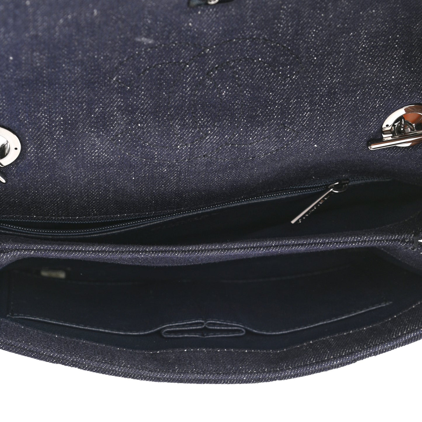 Denim Quilted Medium Trendy CC Flap