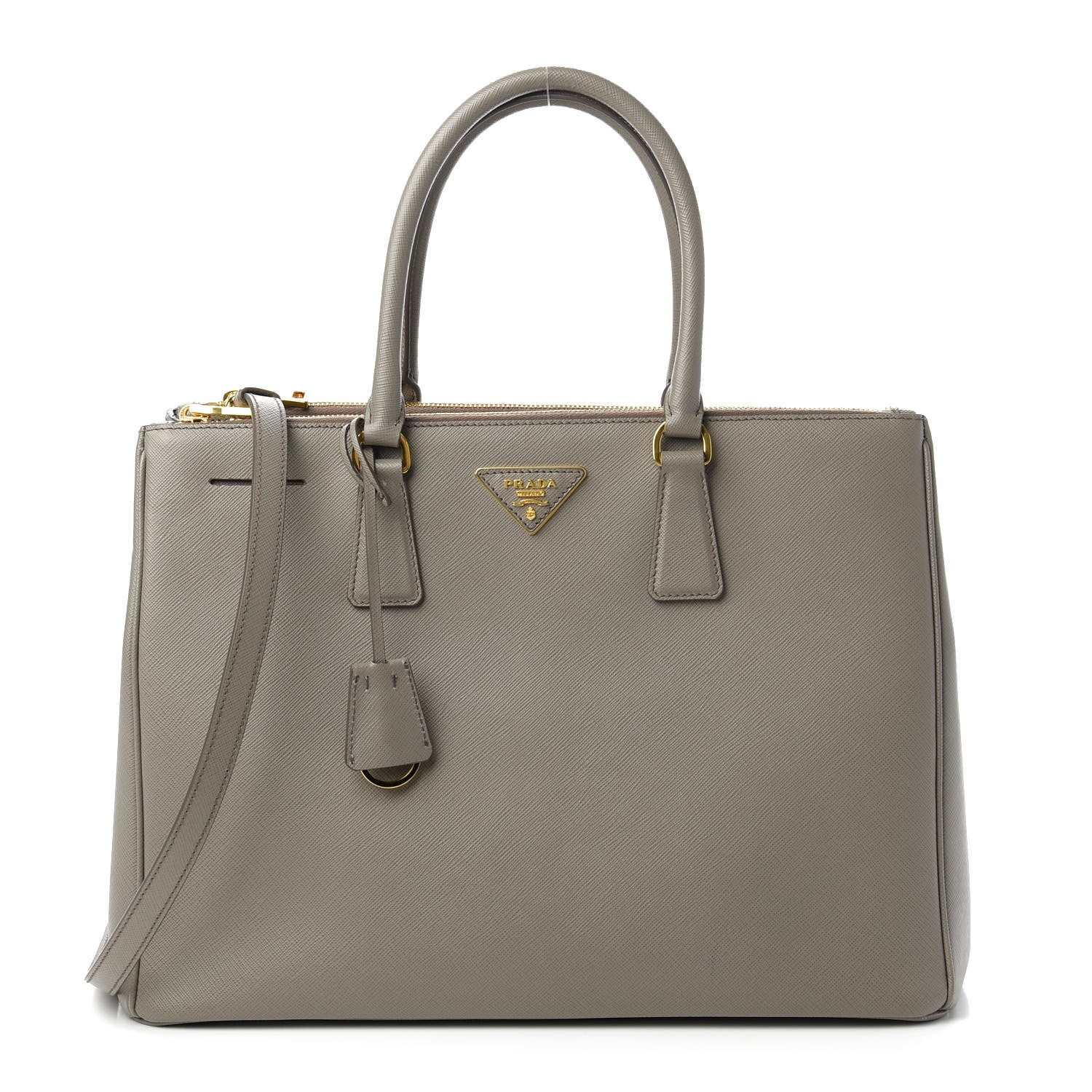 Prada Saffiano Large Galleria Double Zip Tote Argilla 1 of 10