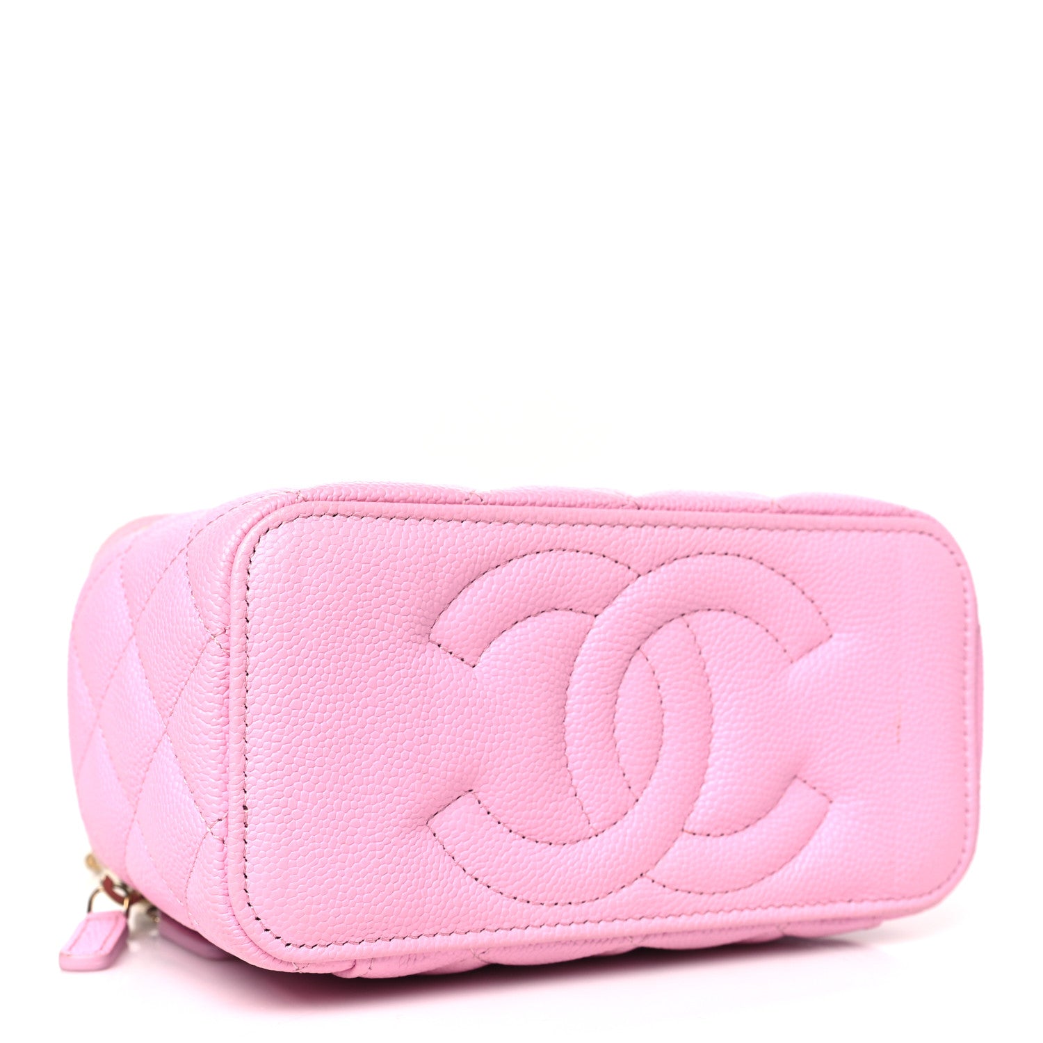 Chanel Caviar Quilted Sweetheart Vanity Case Pink 4 of 11