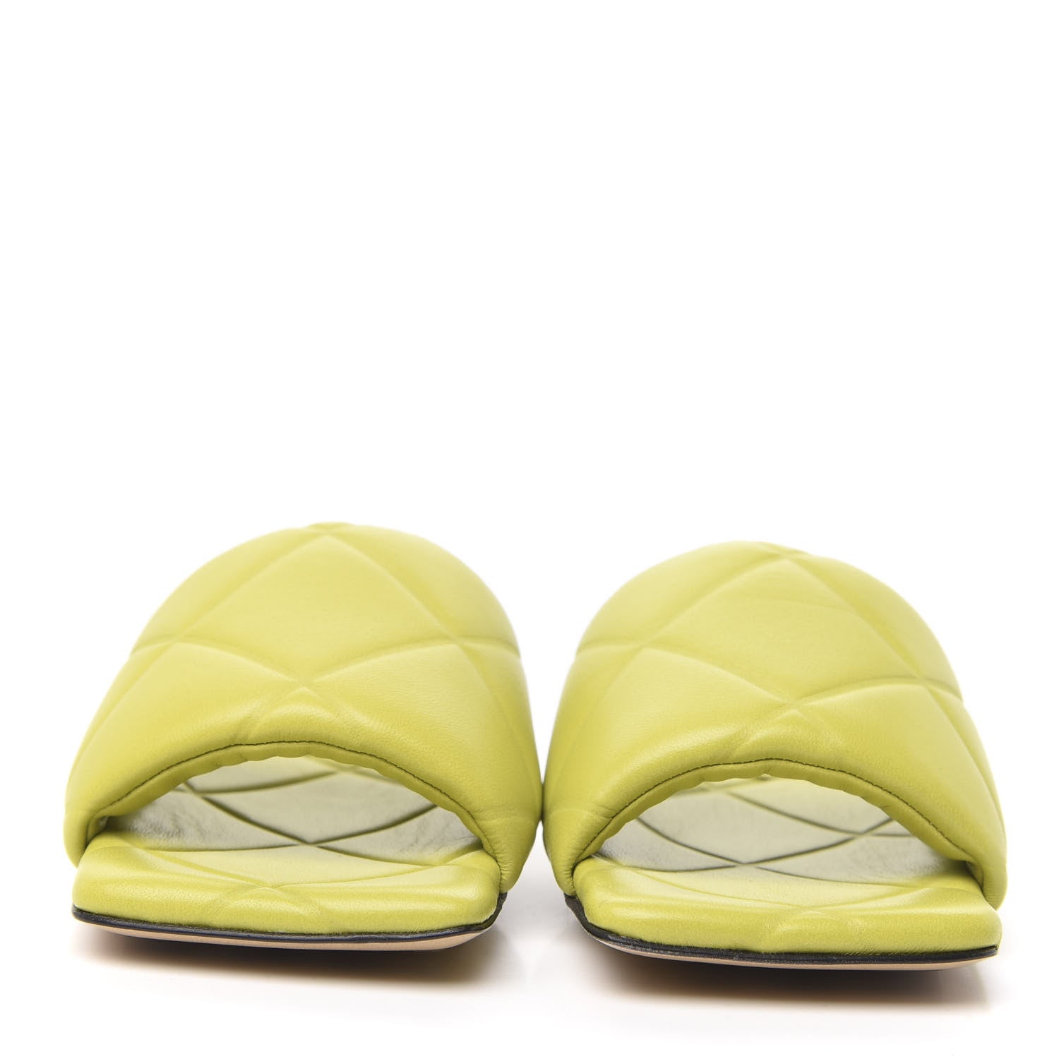 Bottega Veneta Nappa Quilted Rubber Lido Flat Sandals 36 Kiwi 2 of 7