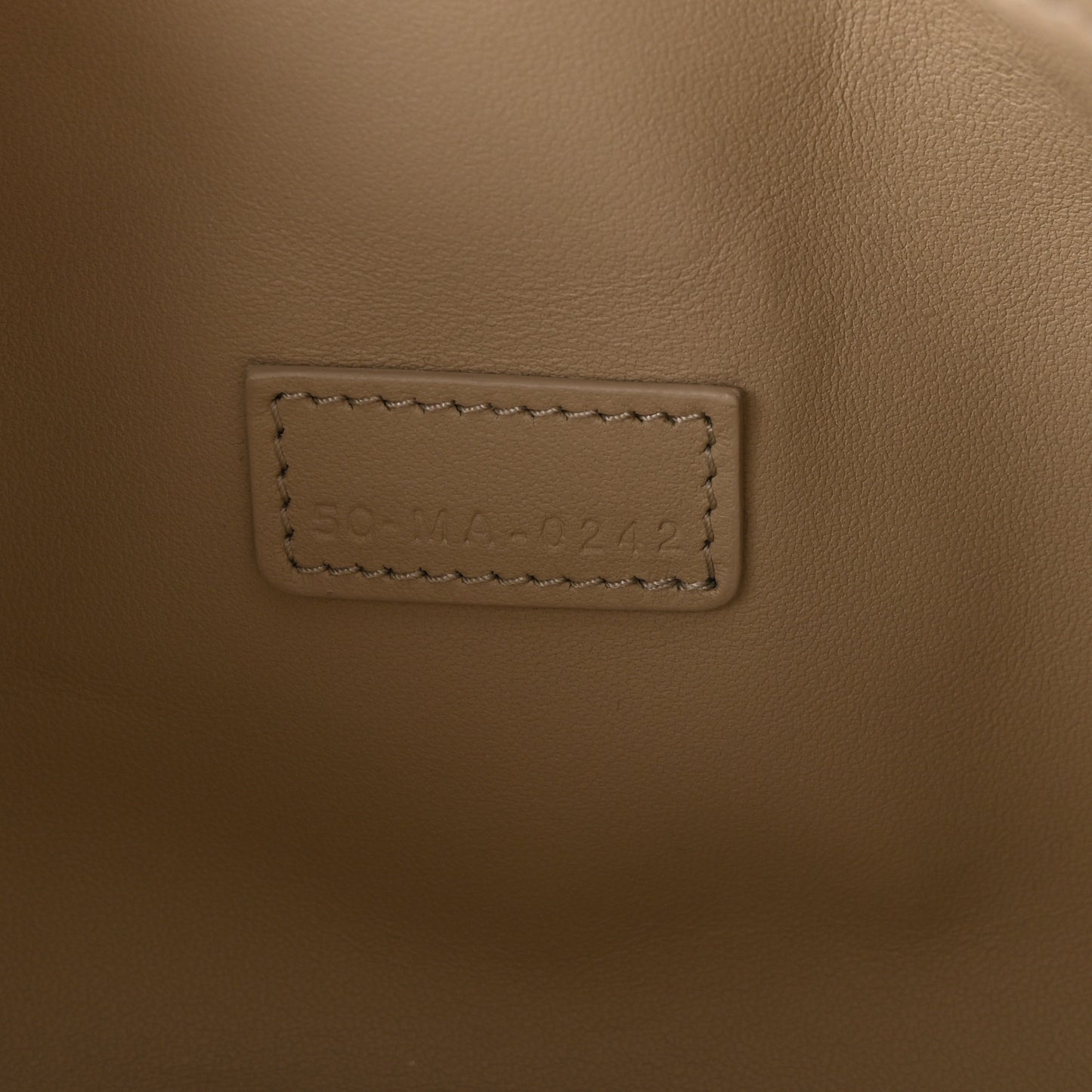 Calfskin Macrocannage Medium Diortravel Nomad Pouch Sand