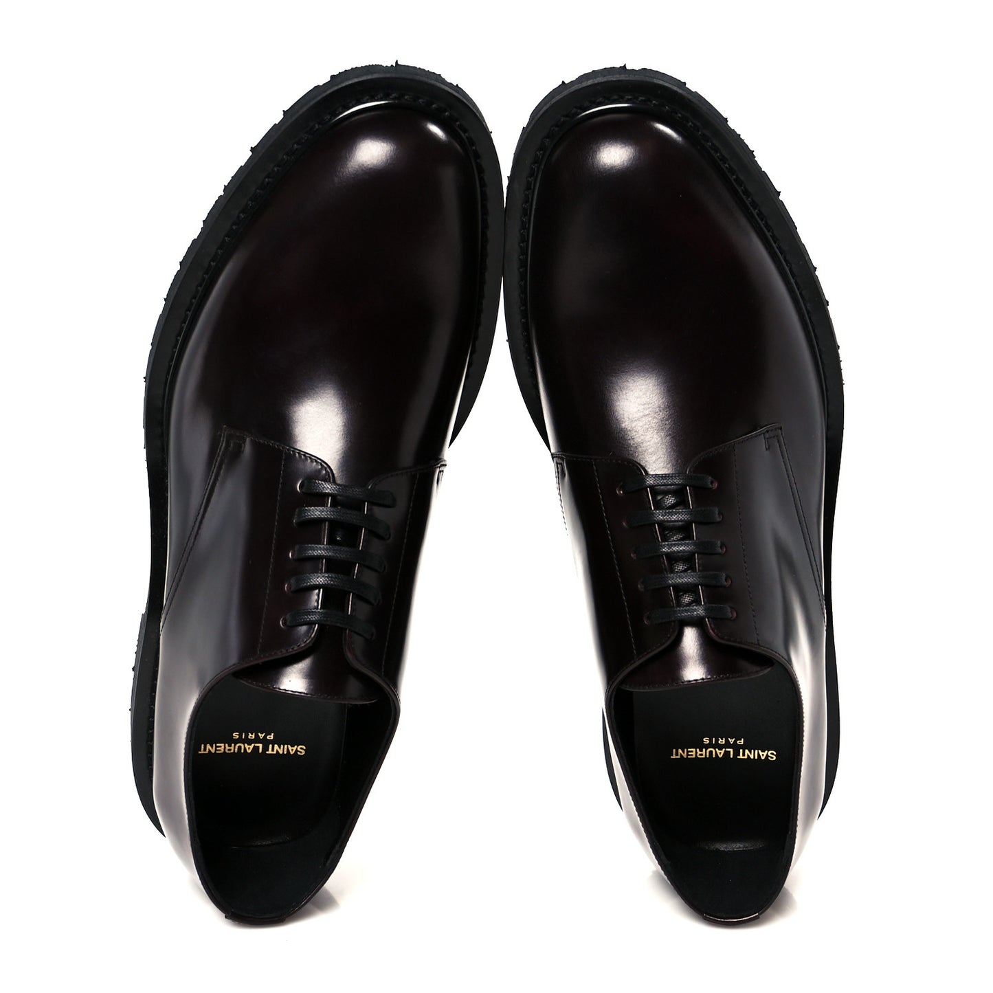 Calfskin Mens Army 20 Derby Shoes 42.5 Dark Wine